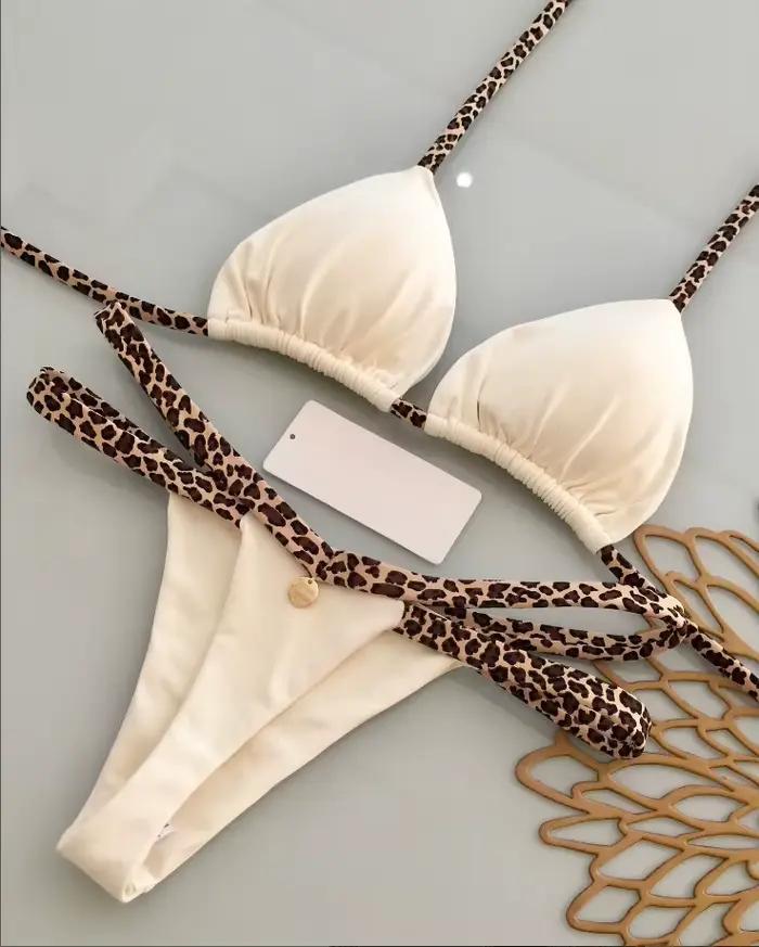Nouvel ensemble bikini sexy pour femme 2026 – Maillot de bain brésilien string pour vacances à la pl