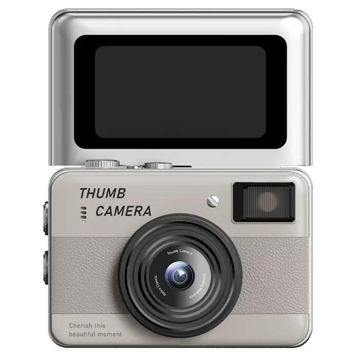 Mini caméra de poche Y2K, enregistreur vidéo 4K avec écran rotatif de 1,47 pouces à 180° pour l'enre