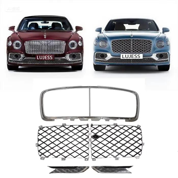 Accessoire automobile 2020 2021 pour Bentley Flying Spur Mulliner : Grille de radiateur avant, cadre