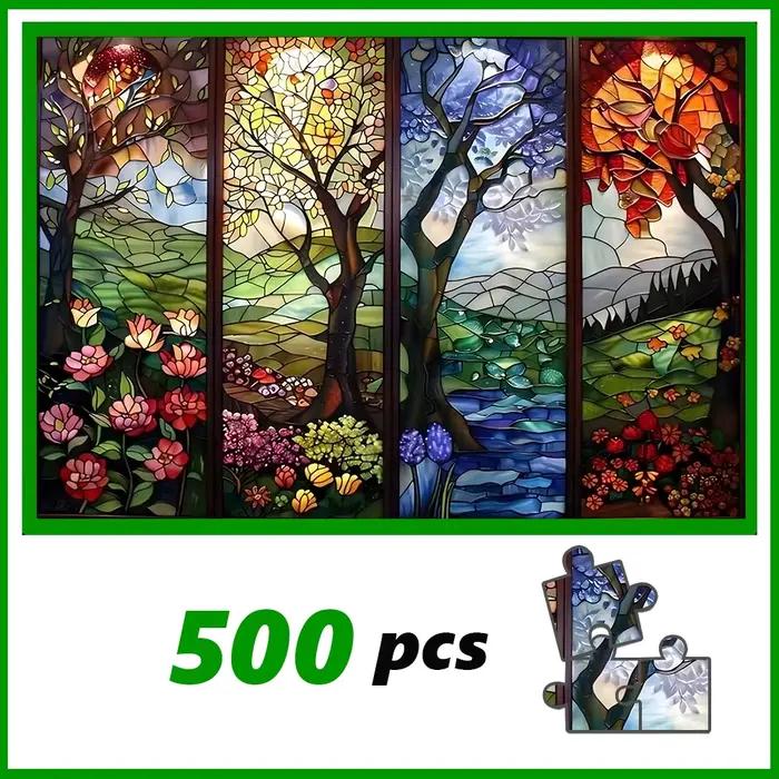 Un puzzle de haute qualité de 500/1000 pièces, parfait pour les adultes, est un jeu familial amusant