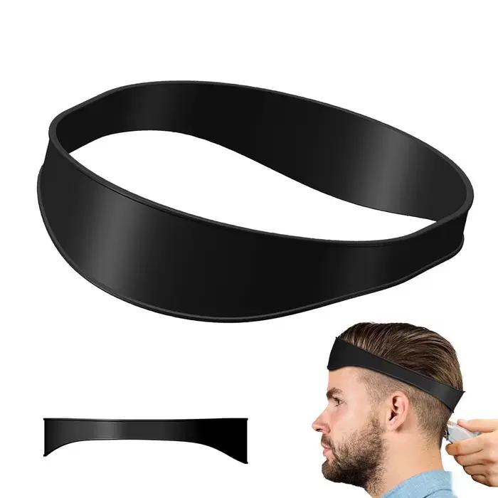 Bricolage maison coupes de cheveux bandeau incurvé Silicone décolleté modèle de rasage et Guide de c