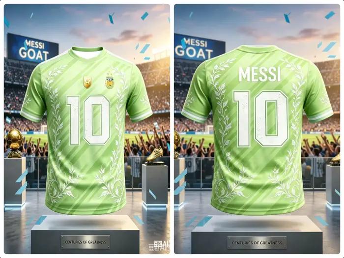 Maillot de football d'Argentine Messi n°10 bleu ciel rayé blanc à manches courtes pour homme, t-shir