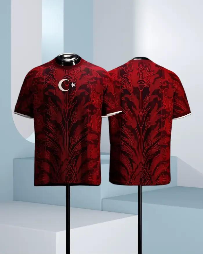 Maillot de supporter de football Turquie 2026, édition spéciale noir et rouge 26-27, léger, respiran