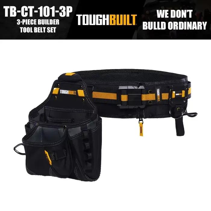 Ensemble de ceintures porte-outils ToughBuilt TB-CT-101-3P 3 pièces, sac d'emballage pour outils, ou