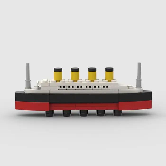Ensemble de jouets de construction de maquettes de bateaux de croisière classiques Titanic - Parfait