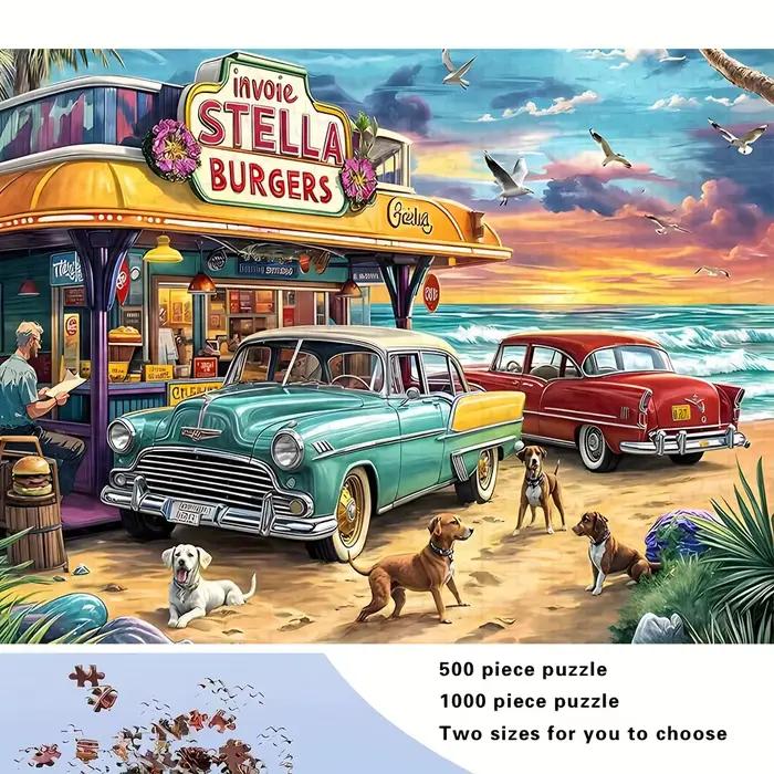 Puzzle pour adultes 500/1000/1200/2000 pièces, casse-tête stimulant avec images complexes, anti-stre