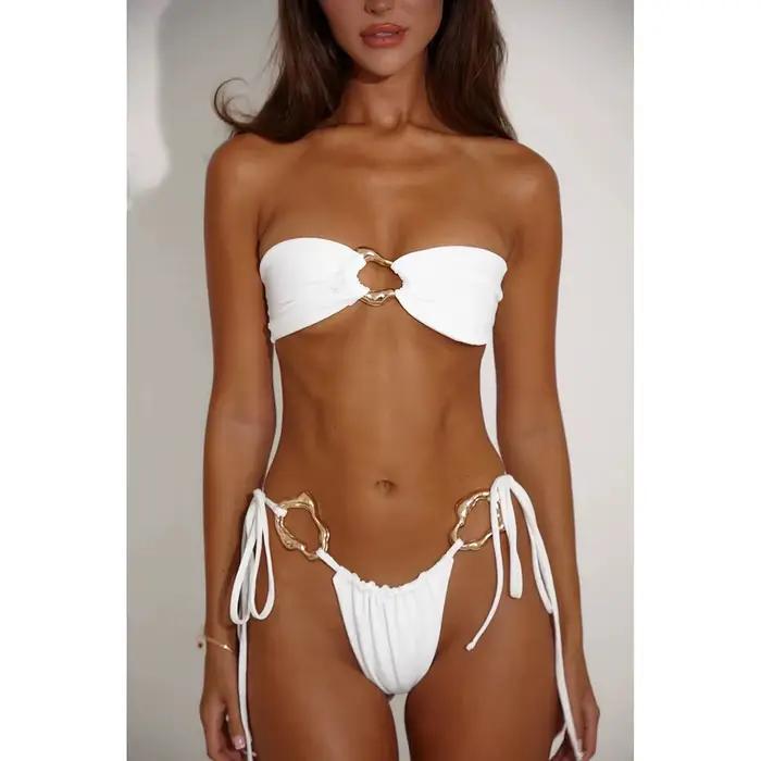 Micro Bikinis brésiliens femmes maillot de bain 2024 nouveau Sexy taille basse maillot de bain bande