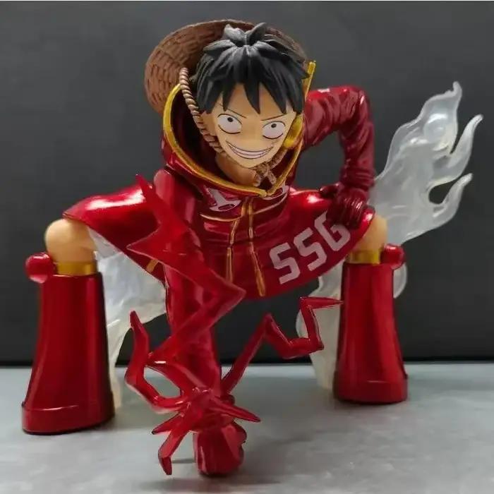 Figurine d'action One Piece Egg Head Island Earth Beating Road, série anime, modèle PVC, jouet, cade