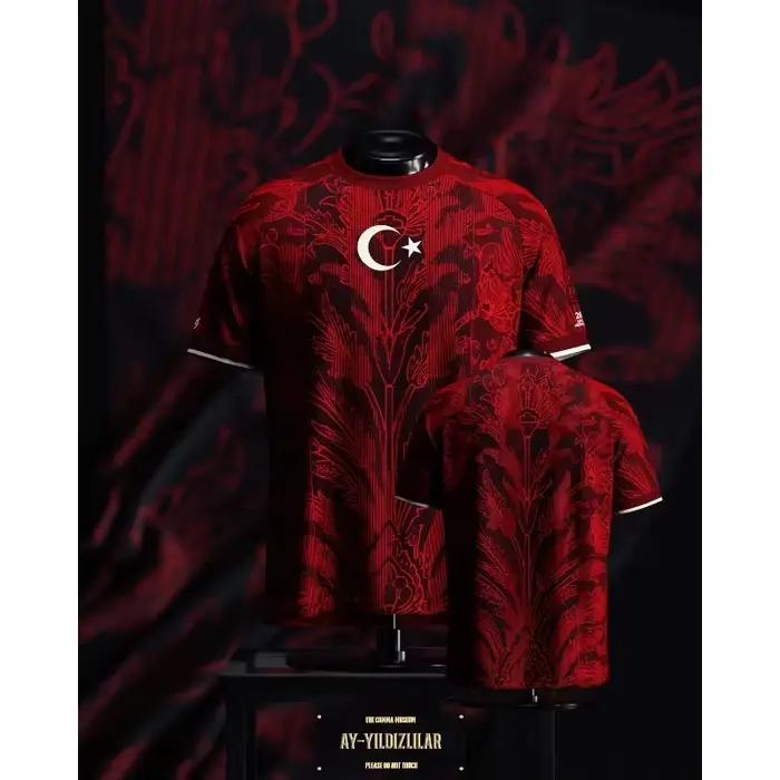 Nouveau maillot de football de Turquie noir et rouge édition spéciale 26-27, vêtements de sport lége