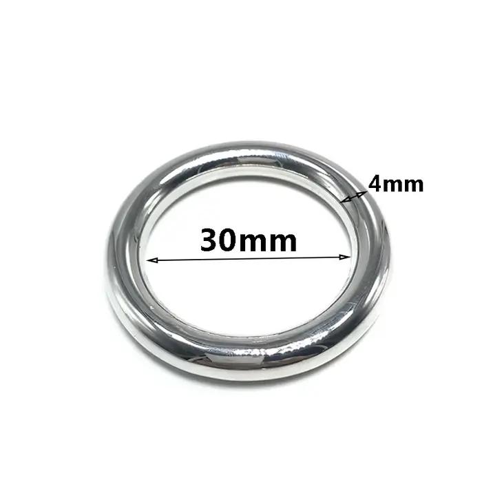 Anneau de pénis masculin en acier inoxydable, 6 tailles, civière de Scrotum, retardement de l'éjacul
