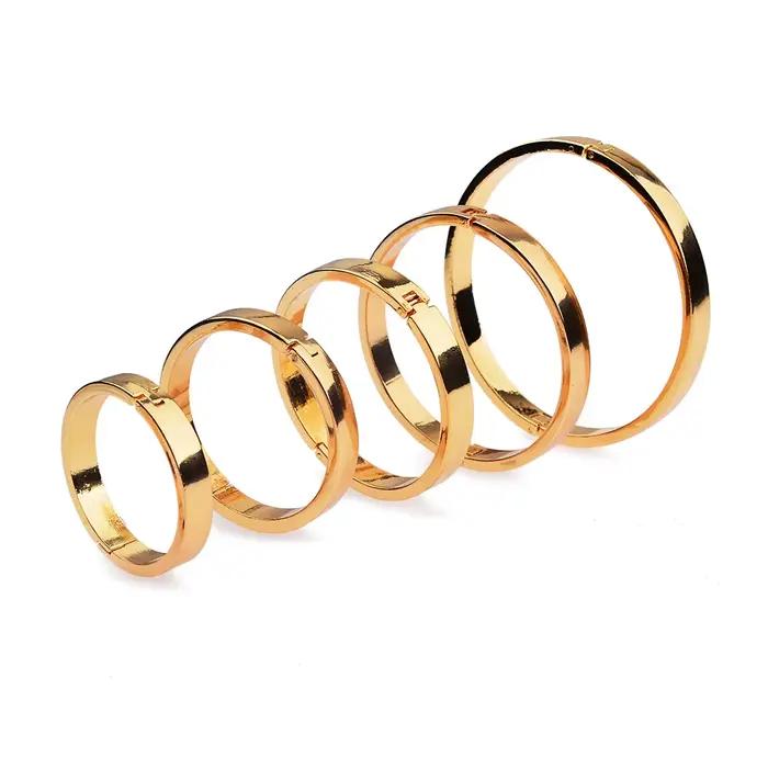 Anneau de pénis en or pour hommes, 5 TANMetal, entraîneur de pénis, éjaculation retardée, chasteté m