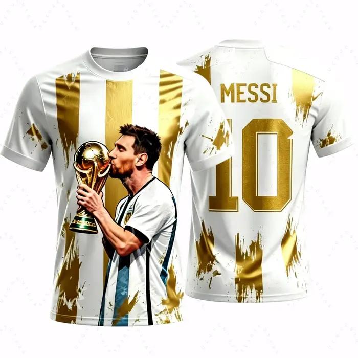 2026 Messi No. 10 maillots de football de championnat, cadeaux pour les fans de football argentin, t