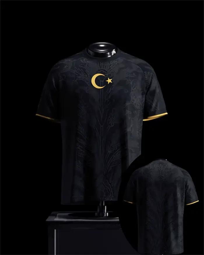 Maillot de football de Turquie noir et rouge édition spéciale 26-27, léger, respirant, vêtements de