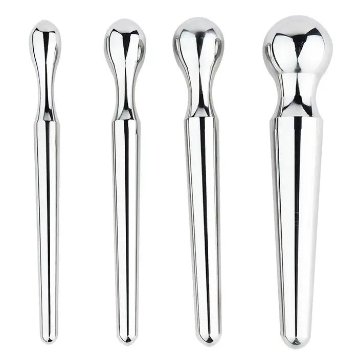FAAK Plug urétral en acier inoxydable épais 4 TAILLES XL Jouets sexuels pour hommes Retard de l'éjaculation Massage de la prostate Masturbateur masculin