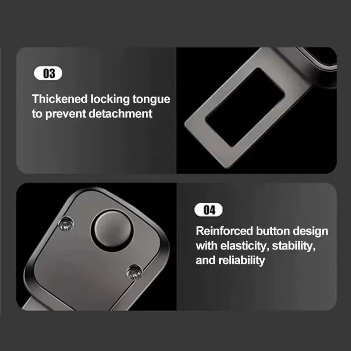 Extension de ceinture de sécurité de siège de voiture, extension de sangle d'épaule, bouton adapté aux accessoires intérieurs des voitures Tesla, Porsche, Mercedes Benz