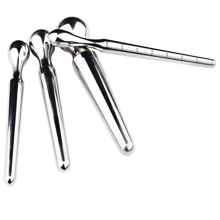 FAAK Plug urétral en acier inoxydable épais 4 TAILLES XL Jouets sexuels pour hommes Retard de l'éjaculation Massage de la prostate Masturbateur masculin