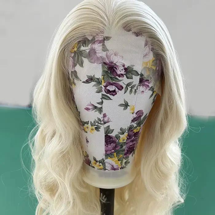 AIMEYA-Perruque blonde en dentelle synthétique pour femme, délié naturel, pré-plumée, perruques ondulées, utilisation cosplay