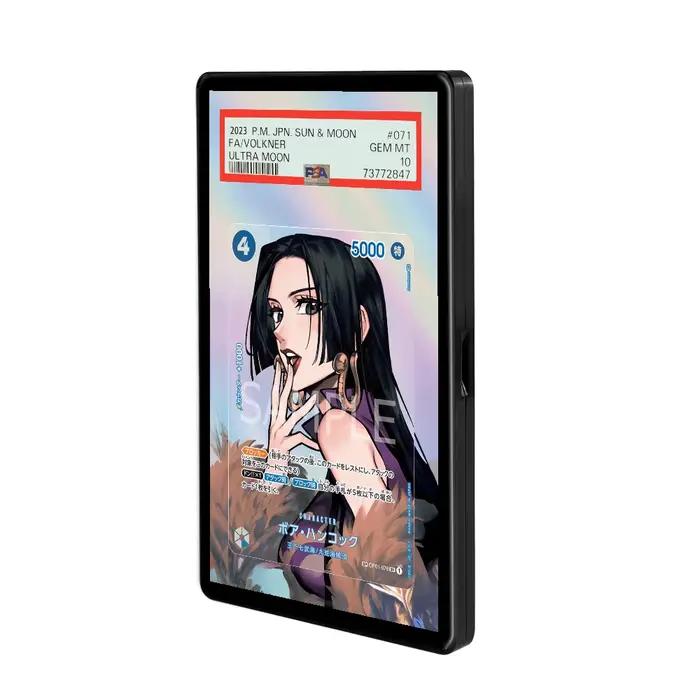 Présentoir de collection pour cartes ONE PIECE Luffy Boa Hancock, avec fonction d'agrandissement de l'image, pour cartes PSA, sans support d'affichage
