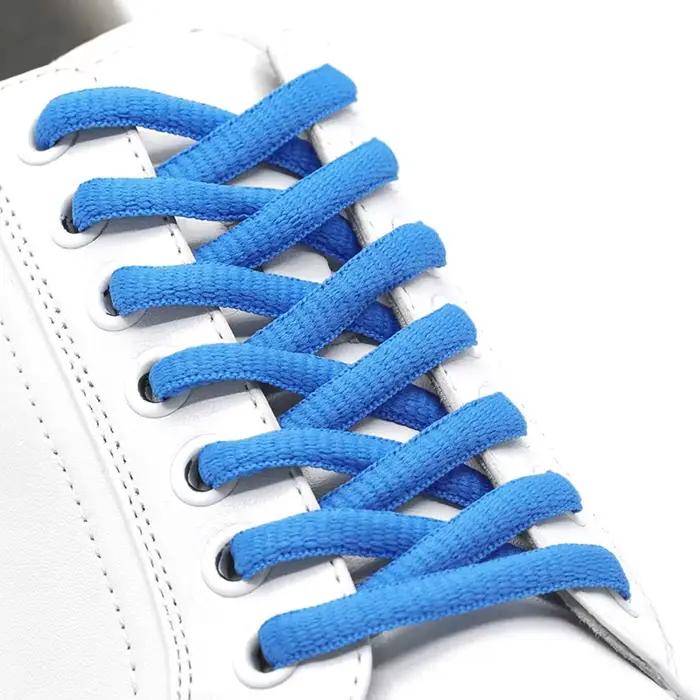 Lacets de chaussures ovales 24 couleurs, lacets athlétiques demi-ronds pour chaussures de Sport/course, cordons de chaussures 100/120/140/160/180cm