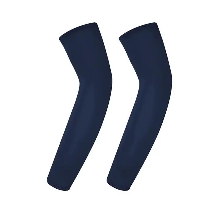 Gants de cyclisme anti-UV sans doigts pour enfants, manchons de bras élastiques rafraîchissants en soie glacée pour sports d'été, protections de bras à séchage rapide