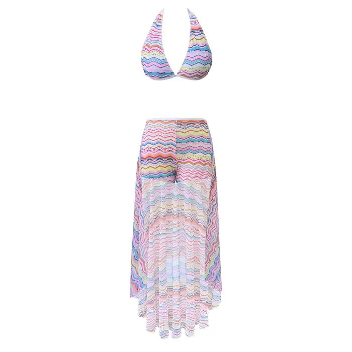 2025 Bikini col en V maillot de bain taille haute maillots