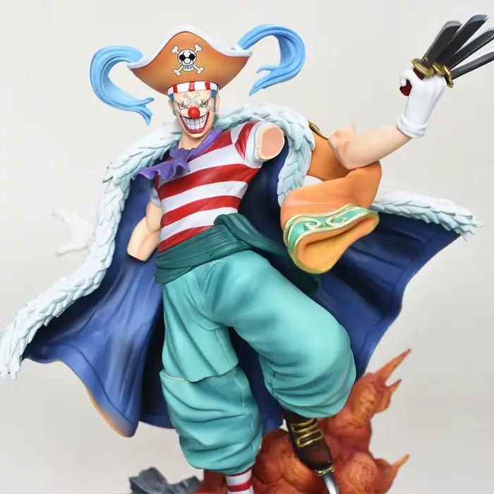 Figurine Buggy de l'anime ONE PIECE, figurine d'action Buggy, ornement de bureau, statue, modèle de collection, jouet cadeau