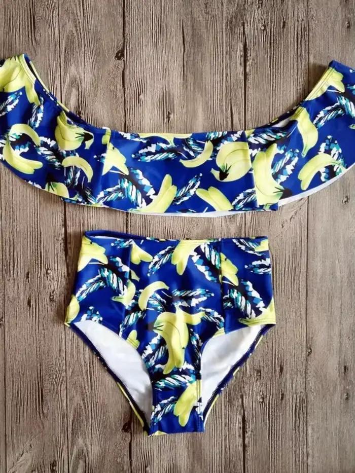 Bikini imprimé floral et rayé sans fil pour femmes, ensemble de deux pièces, idéal pour les vacances, la plage et les fêtes à la piscine
