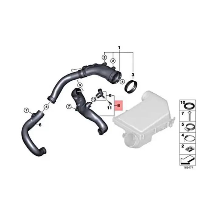 Pièces de moteur d'admission d'air pour BMW Série 7 X6 740Li 740i E71 F01 F02 2008-2012