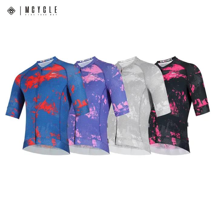 Cyclisme d'été Mcycle Maillot Anti-UV pour vélo de route, chemise respirante, séchage rapide, vêtements de cyclisme personnalisés pour hommes