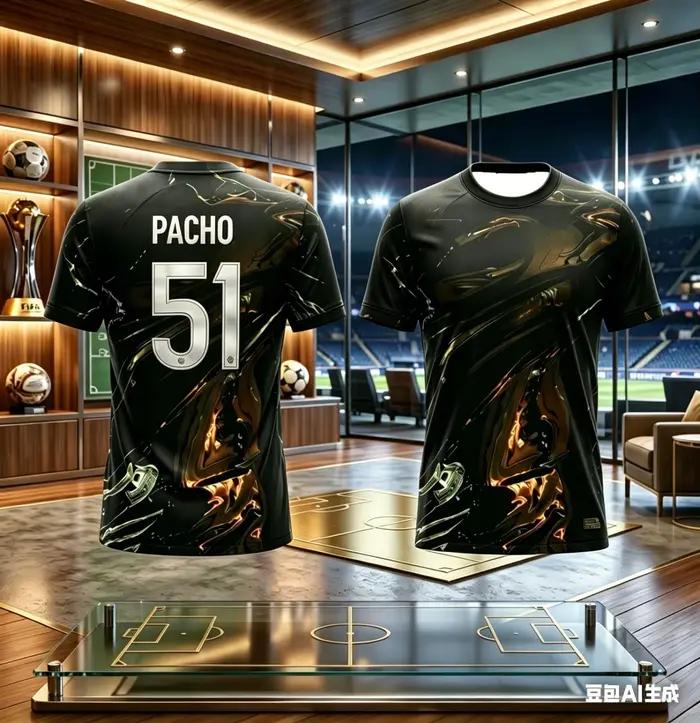 Maillot de football PSG 2026 – T-shirt de sport respirant à séchage rapide, imprimé liquide noir et or, pour homme et femme