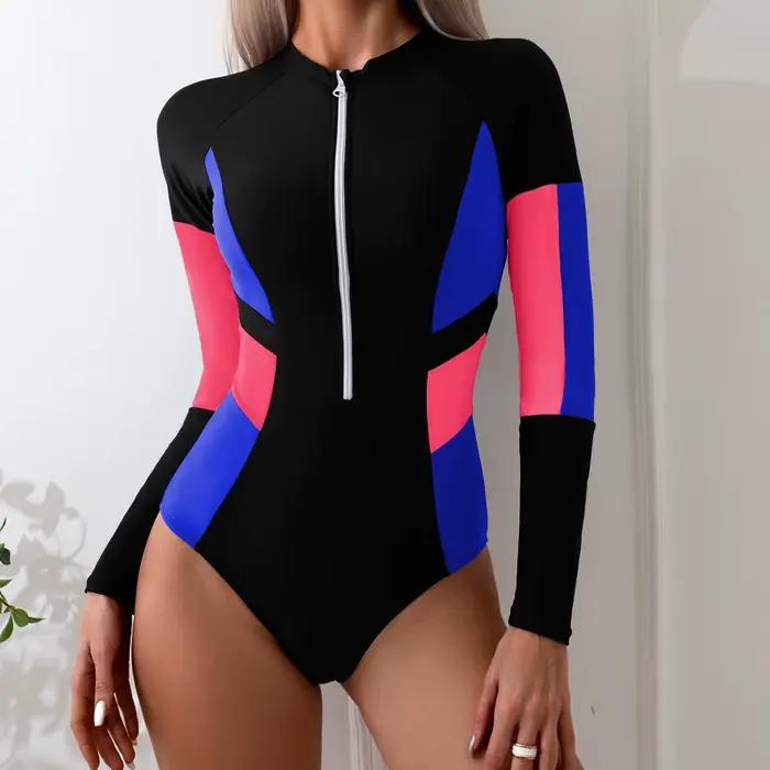 Nouveau maillot de bain sportif une pièce pour femme