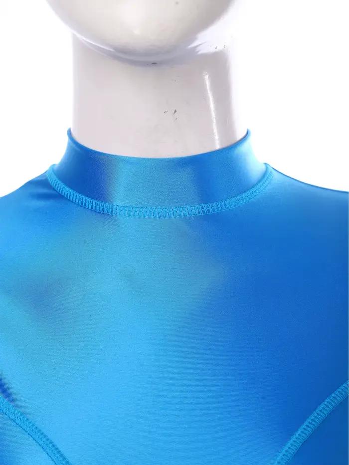 Combinaison de natation brillante effet huile pour femme