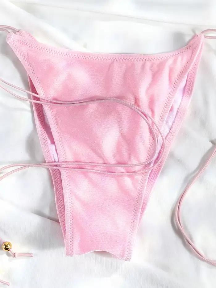 Bikini String Rose, Maillot de Bain Triangle 2026