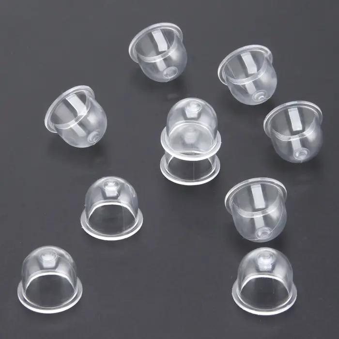 10 pièces de rechange de carburateur de 19mm, ampoules de base de carburateur, capuchon, petite pompe à carburant pour tronçonneuse, souffleur, débroussailleuse OD * ID * H = 19*14*15