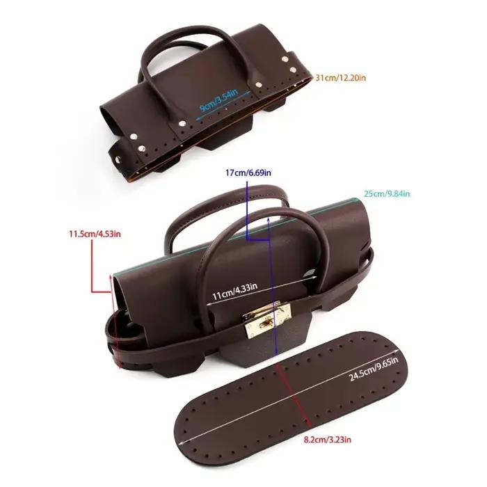 d'accessoires à tricoter artisanaux, créer des sacs uniques faits à main, tricoté en cuir PU, accessoire