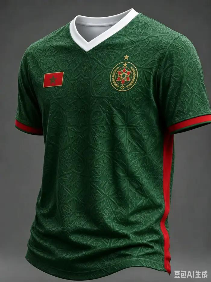 Maillot de football extérieur de l'équipe du Maroc, blanc, à manches courtes, T-shirt vert unisexe pour supporters, entraînement sportif, décontracté