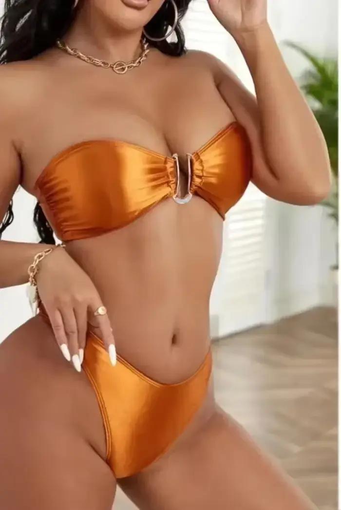 Taille haute Maillot De Bain femmes Push Up maillots