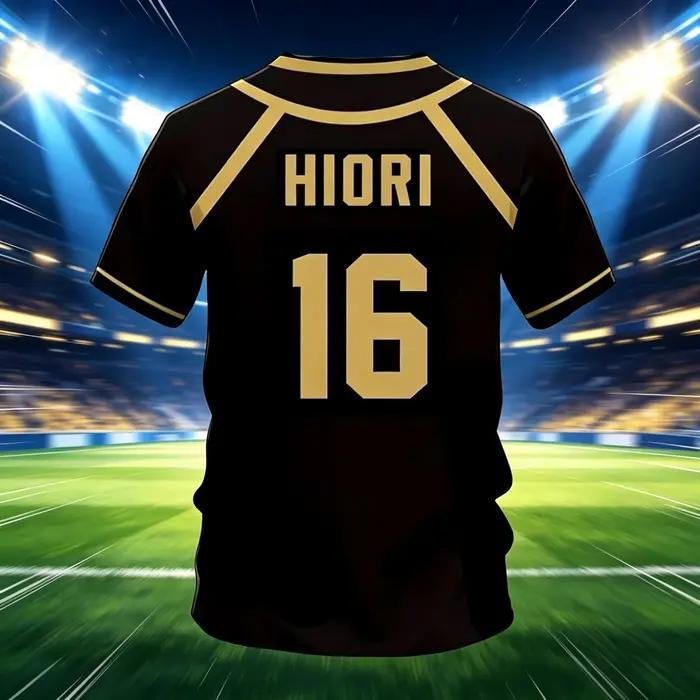 Maillot de Futsal Anime Vl Réplique Blue Lock Anime Bastard Munich Été Homme et Femme T-shirt 3D Décontracté Sportif Haut
