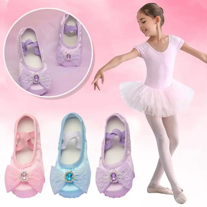 Chaussures pour grande fille enfants chaussures chaussures de danse danse chaude Ballet Performance chaussures d'intérieur Yoga chaussures de danse chaussures jeunesse 4