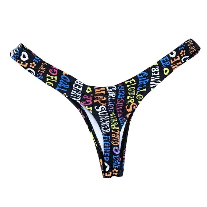 Bikini Brésilien Imprimé Moiré Pour Femmes, Style Sexy, Polyester, Bandeau Hauts, Taille Basse Bas, Bleu Ciel Vert Options Plage Occasions Spéciales