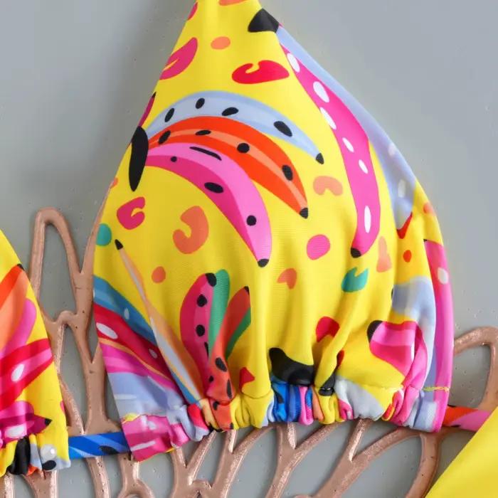 Nouveau Maillot de Bain Femme 2026 – Ensemble Bikini Brésilien Sexy avec String – Tenue de Plage