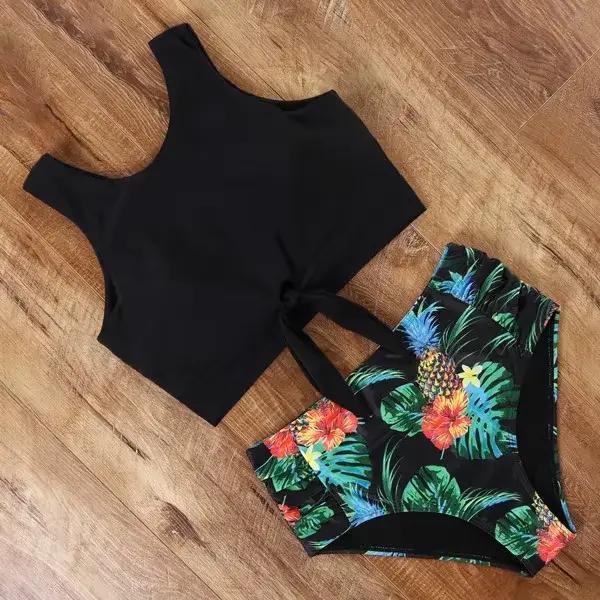 Taille haute maillot de bain Bikini 2021 Push Up maillots