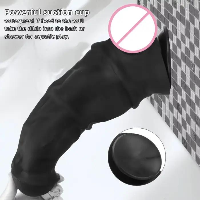 5 tailles de pénis cheval doré pour hommes et femmes avec Silicone souple grand dos Court Plug Anal dispositif de Masturbation Simulation