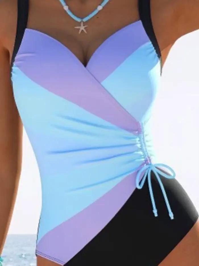 Maillot de bain une pièce imprimé plage coupe ajustée pour les vacances