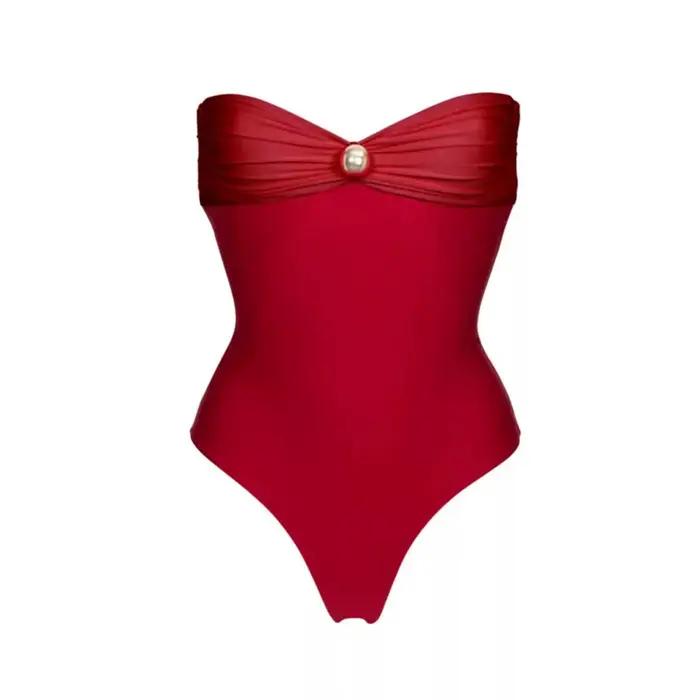 Maillot de bain une pièce patchwork avec cache-maillot