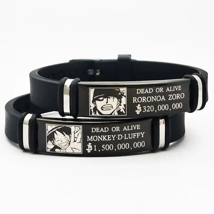 Nouveau Monkey One Piece · D. Luffy Roronoa Zoro Tony Tony Chopper film périphérique dessin animé Bracelet garçons mode beau Bracelet