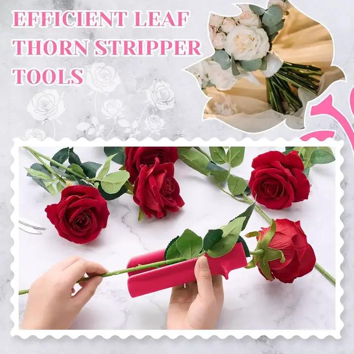 Outil d'élimination des épines de roses, éplucheur de feuilles, dissolvant de fleurs, magasin de fleurs à domicile, outil d'élimination des épines de jardinage