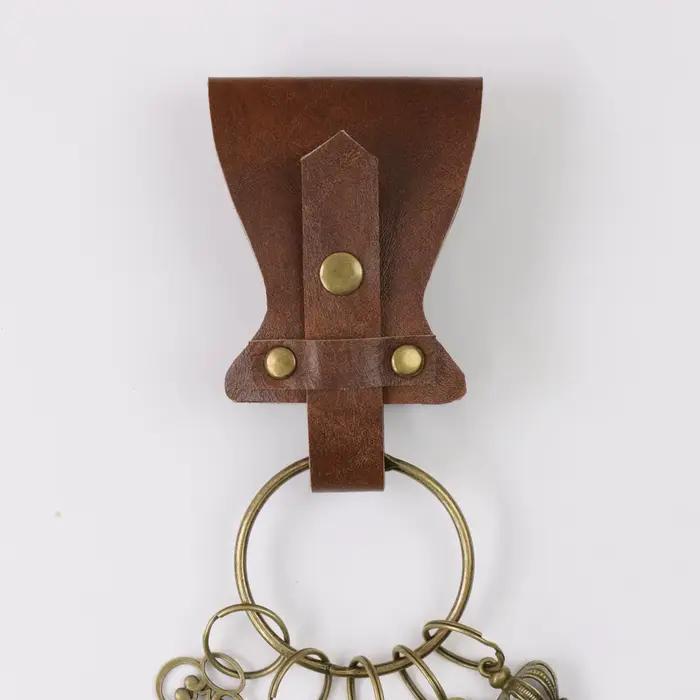 Porte-clés de ceinture médiévale | Porte-clés Cosplay Renaissance | Chaîne de ceinture en cuir PU pour costume Viking LARP