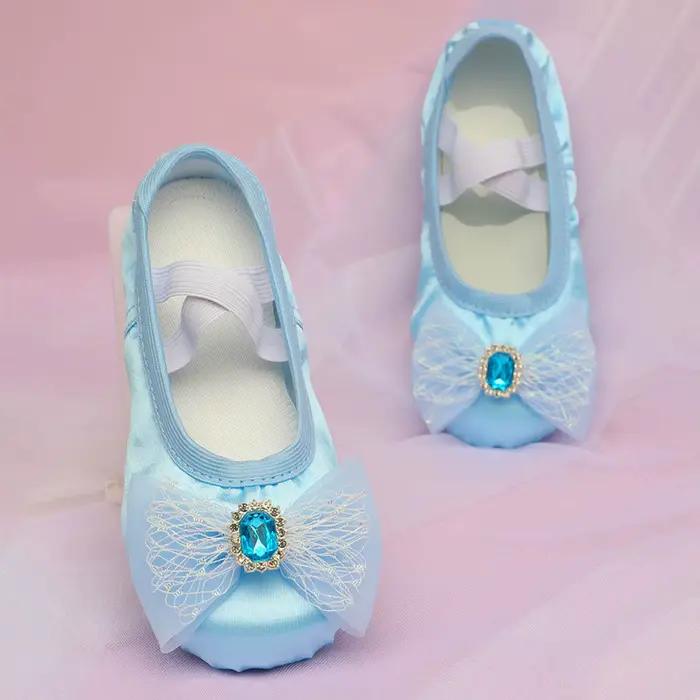 Chaussures pour grande fille enfants chaussures chaussures de danse danse chaude Ballet Performance chaussures d'intérieur Yoga chaussures de danse chaussures jeunesse 4