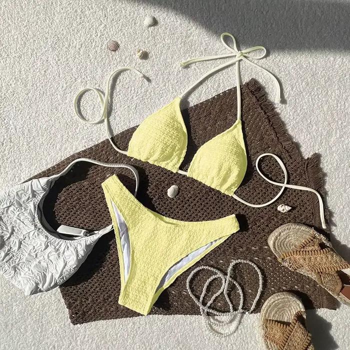 Nouvel ensemble bikini femme 2026 – Maillot de bain sexy bandeau triangle